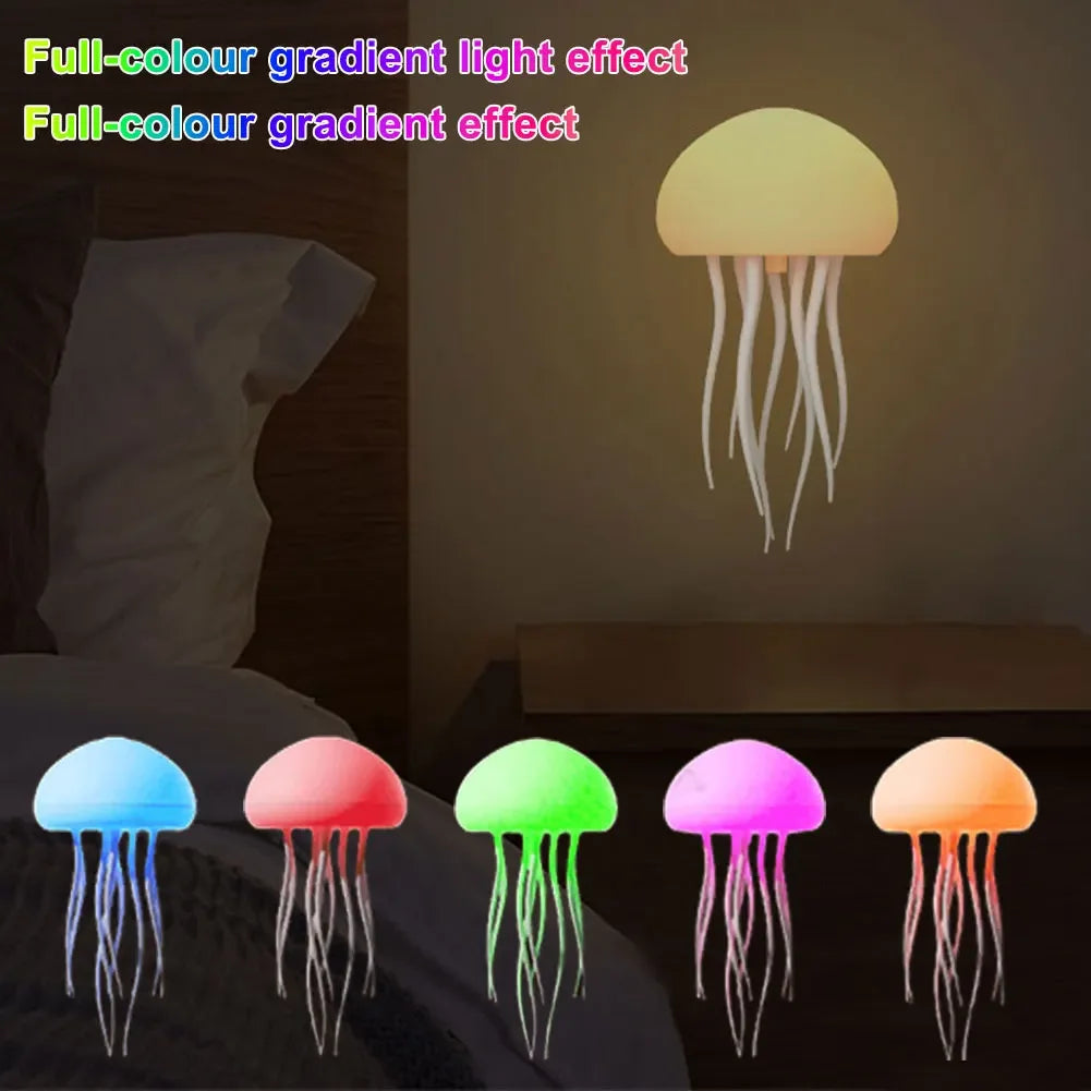 Relaxing Jellyfish Lamp with Invisible Base and Voice Control