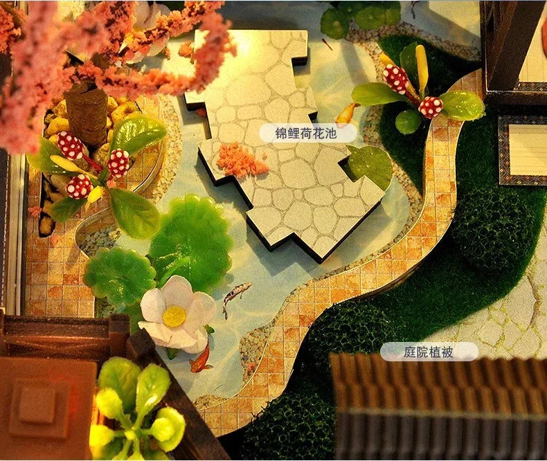 Ultra-Realistic Mini Dollhouse Toy Kit for Fun with Lights