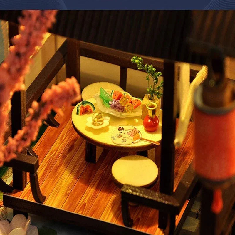 Ultra-Realistic Mini Dollhouse Toy Kit for Fun with Lights