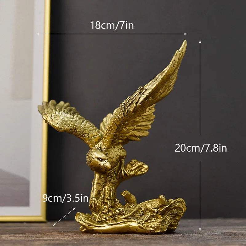 Luxury Golden Eagle Statue for Decoration