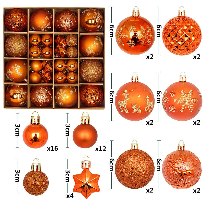 Luxury Christmas Tree Decorating Balls 2025
