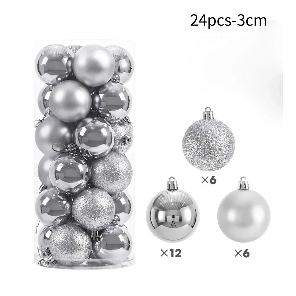 Bundle Sparkling Christmas Tree Balls 2025