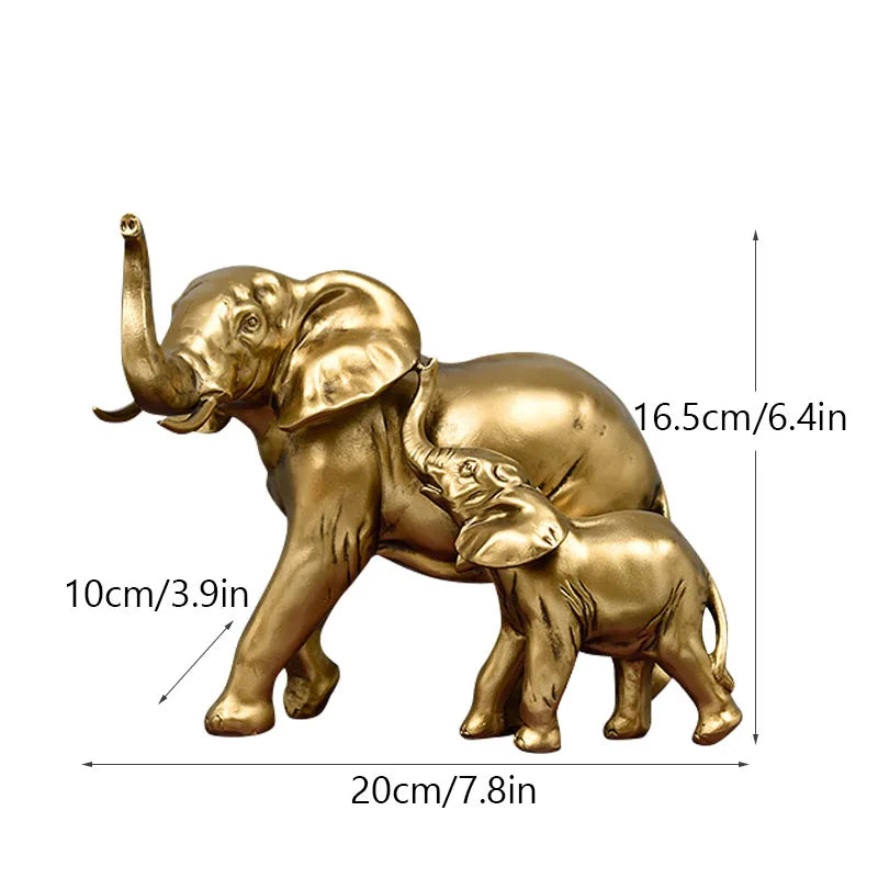 Lucky Elephant Statues for Office Decoration