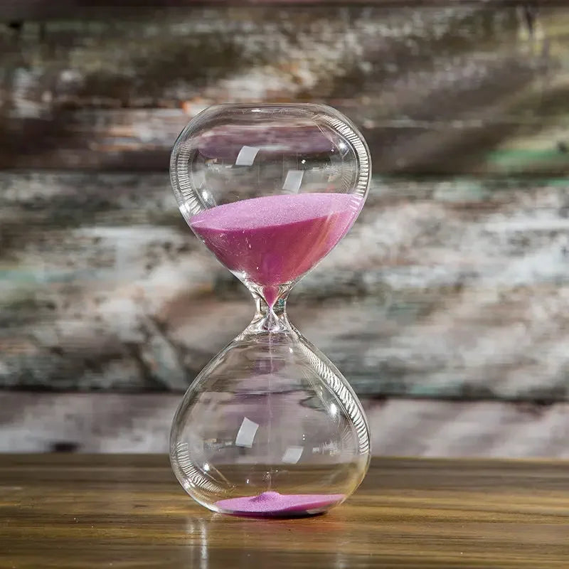 Classic 3D Multi-Color Glass Hourglass