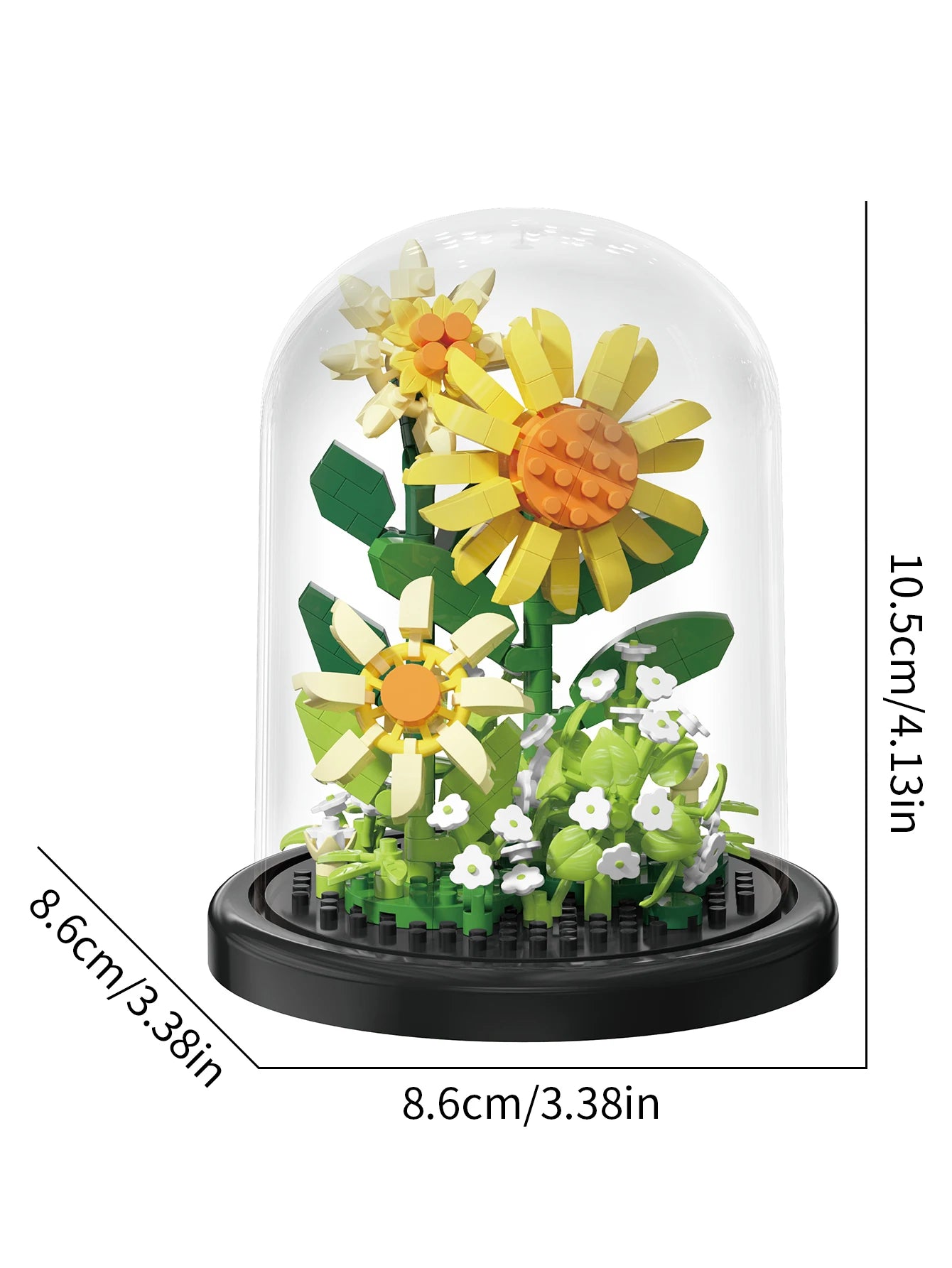 Small LEGO Flower Bouquets with Buildable Blocks for Decoration