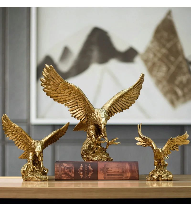 Luxury Golden Eagle Statue for Decoration