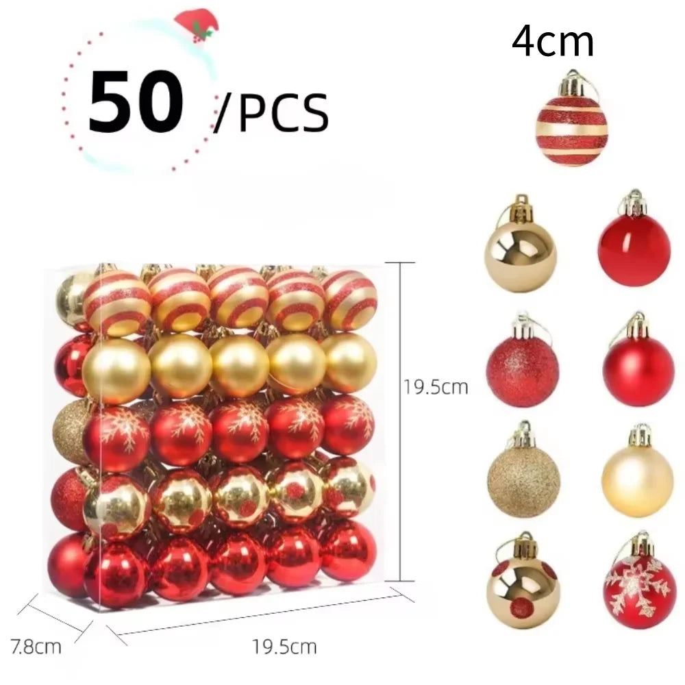 Bundle Sparkling Christmas Tree Balls 2025