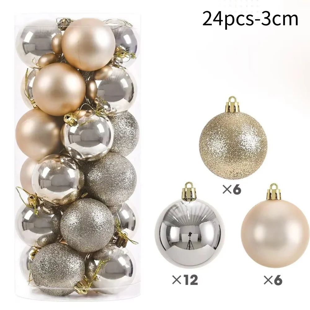 Bundle Sparkling Christmas Tree Balls 2025