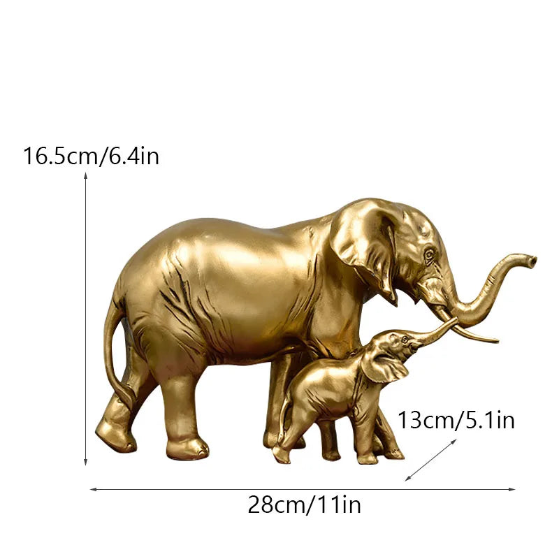 Lucky Elephant Statues for Office Decoration