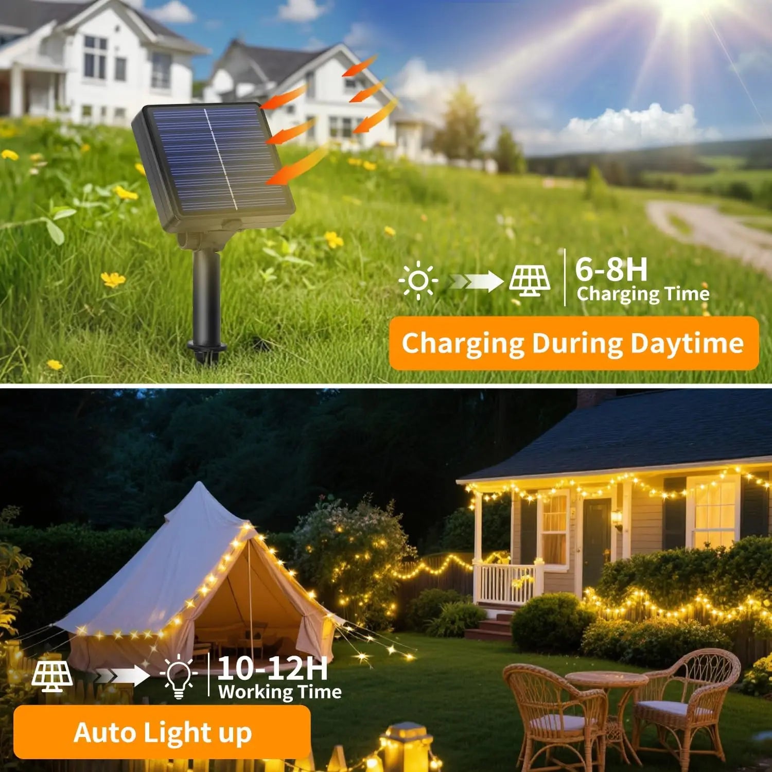 Waterproof Solar Powered LED Christmas Lights 2025