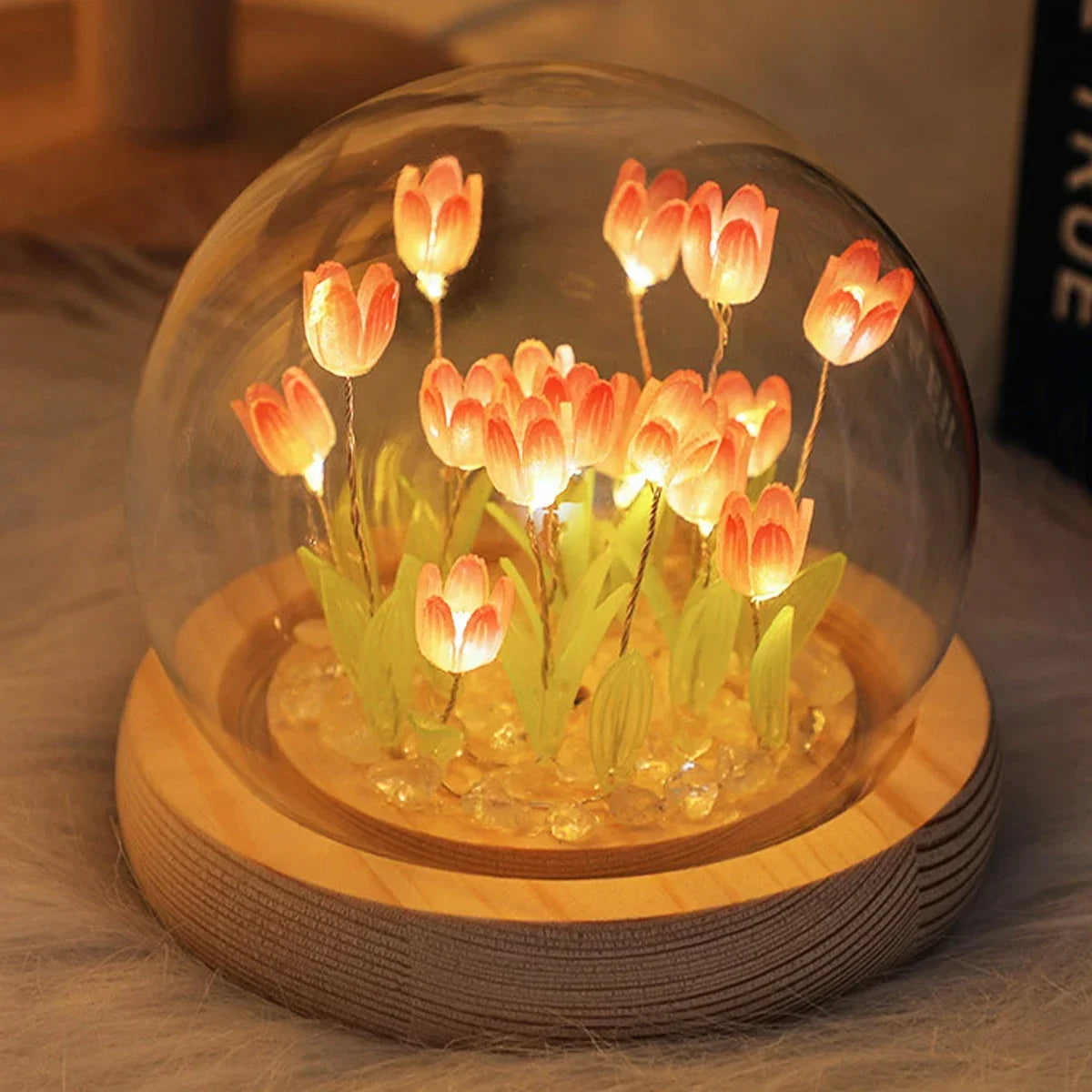 Mini Lighted Tulips for Decorating
