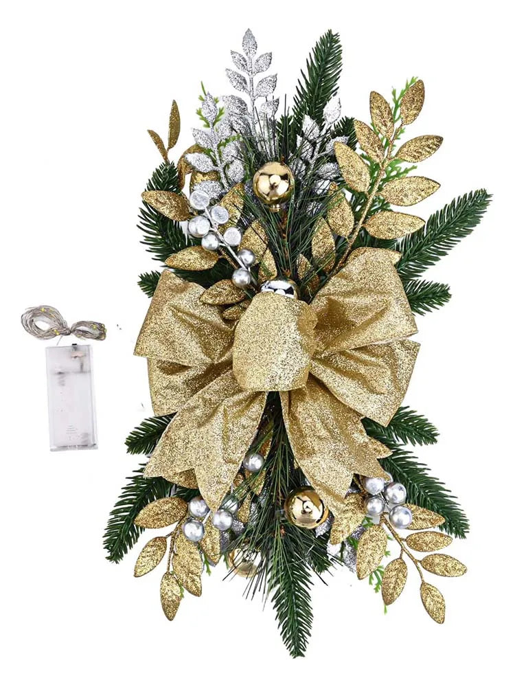 Christmas Decoration 2025 for Stairs with Wireless Lights