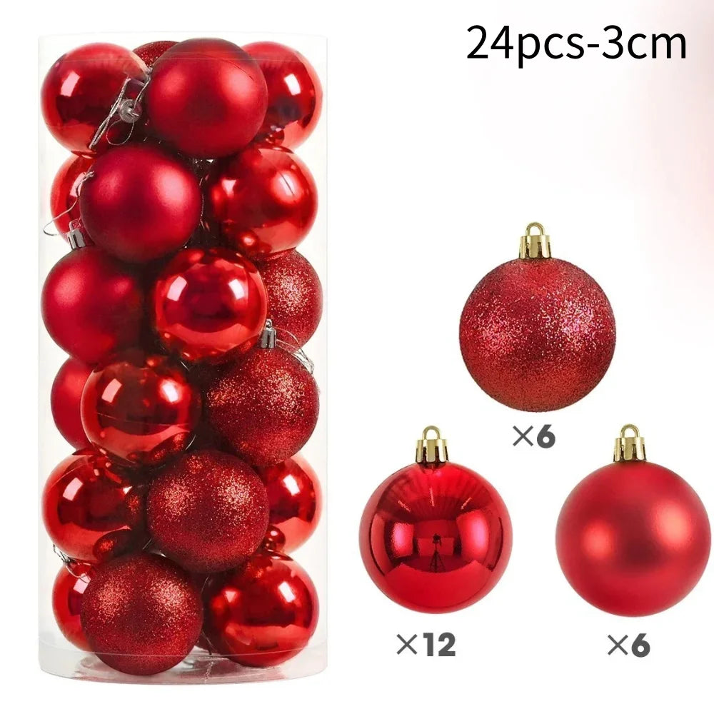 Bundle Sparkling Christmas Tree Balls 2025