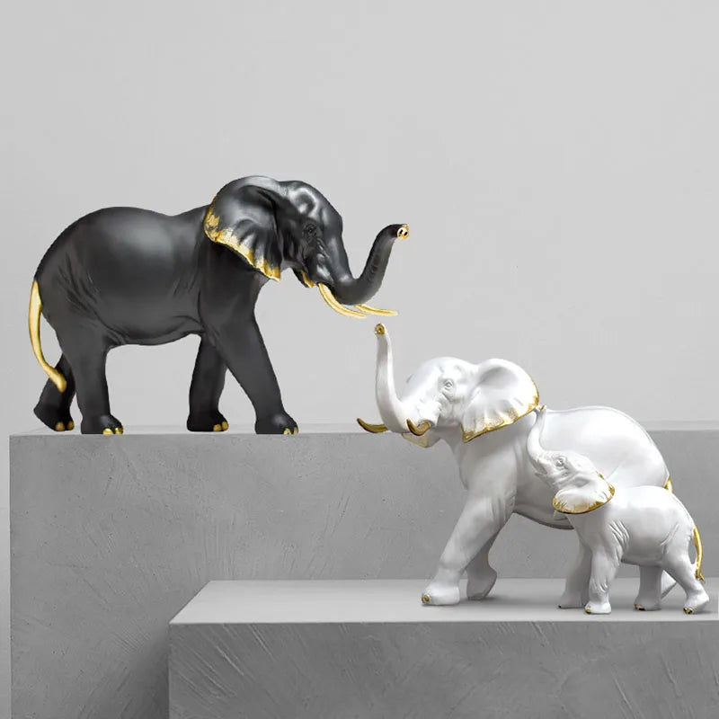 Lucky Elephant Statues for Office Decoration
