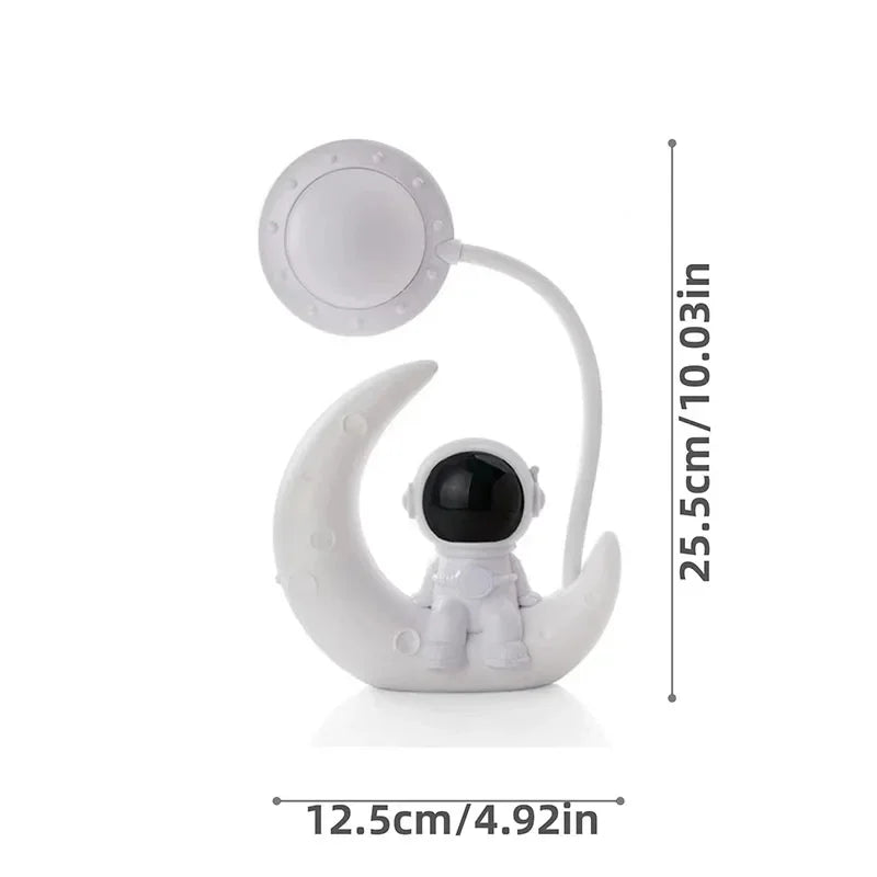 Creative LED Moon Astronaut Lamp for Bedroom