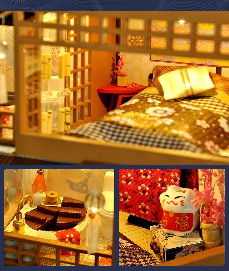 Ultra-Realistic Mini Dollhouse Toy Kit for Fun with Lights