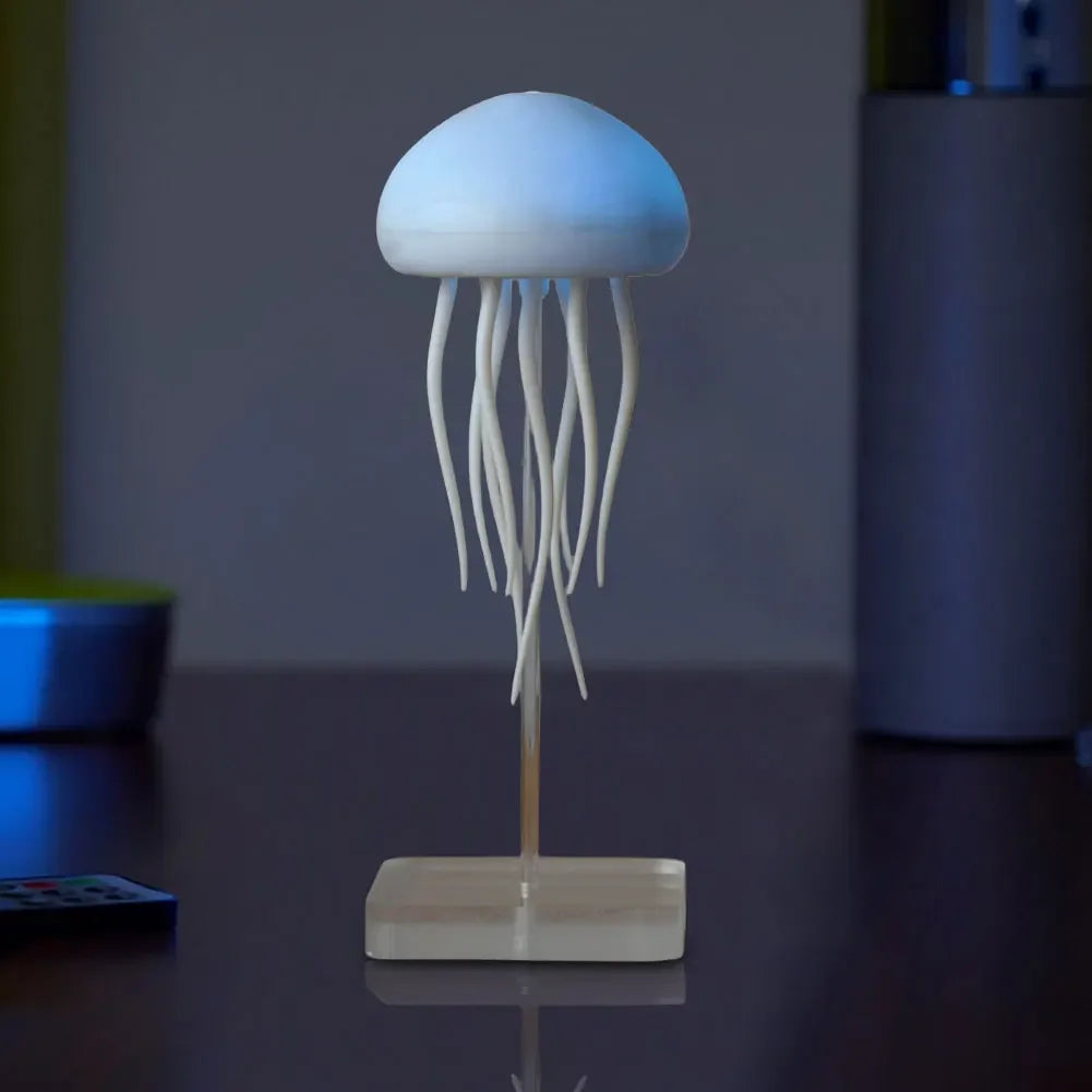 Relaxing Jellyfish Lamp with Invisible Base and Voice Control