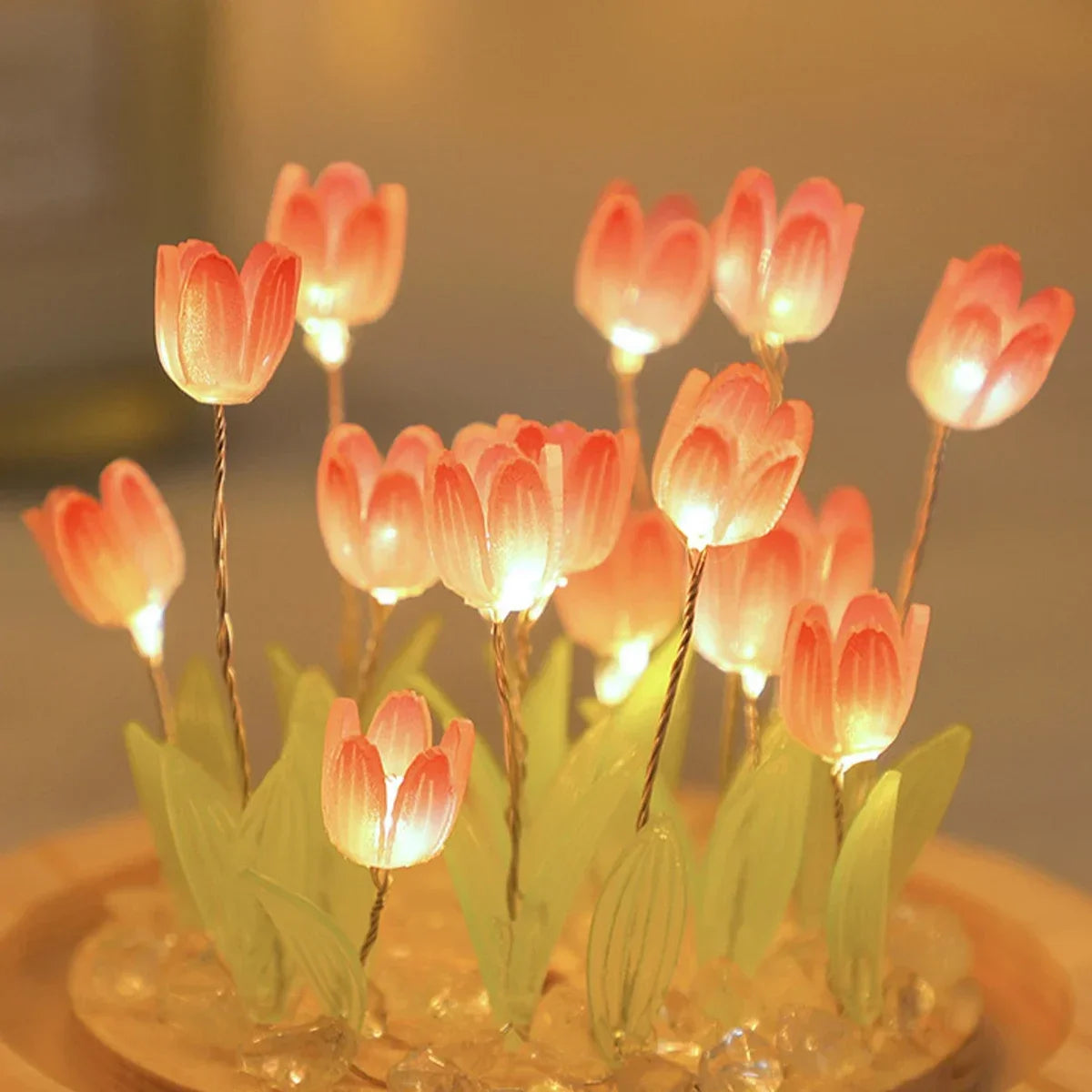 Mini Lighted Tulips for Decorating