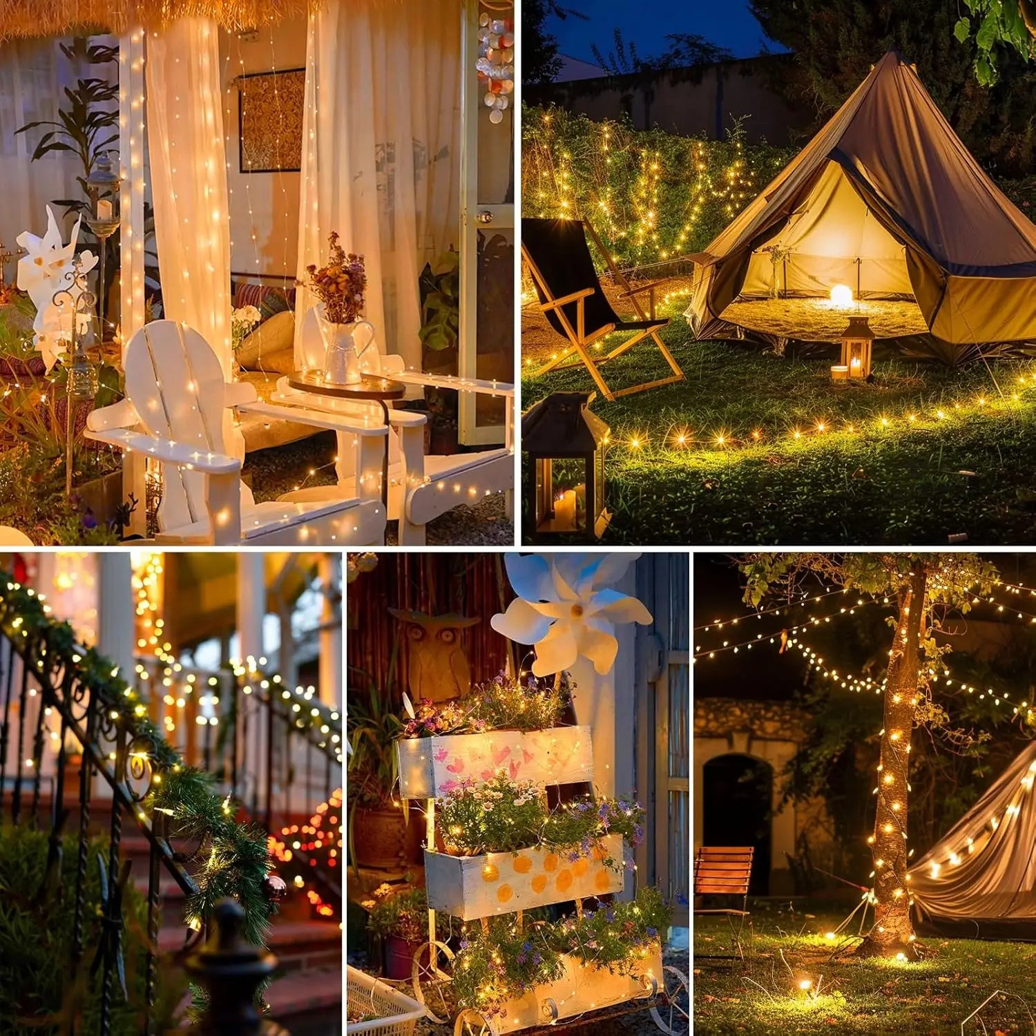 Waterproof Solar Powered LED Christmas Lights 2025