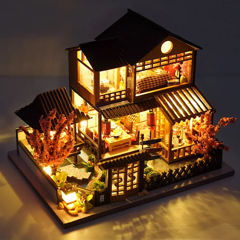 Ultra-Realistic Mini Dollhouse Toy Kit for Fun with Lights