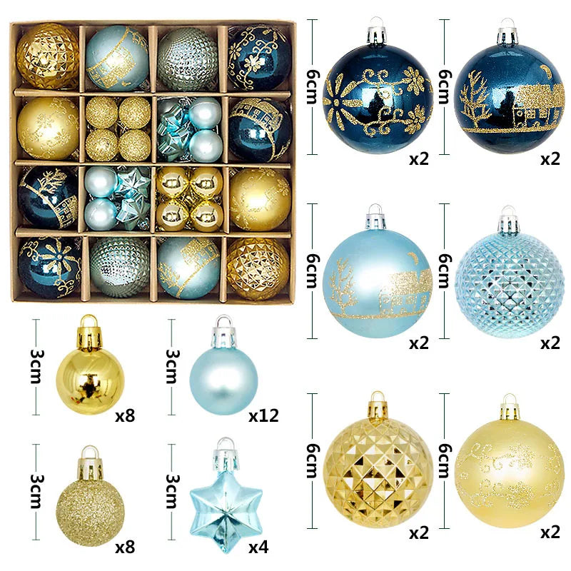 Luxury Christmas Tree Decorating Balls 2025