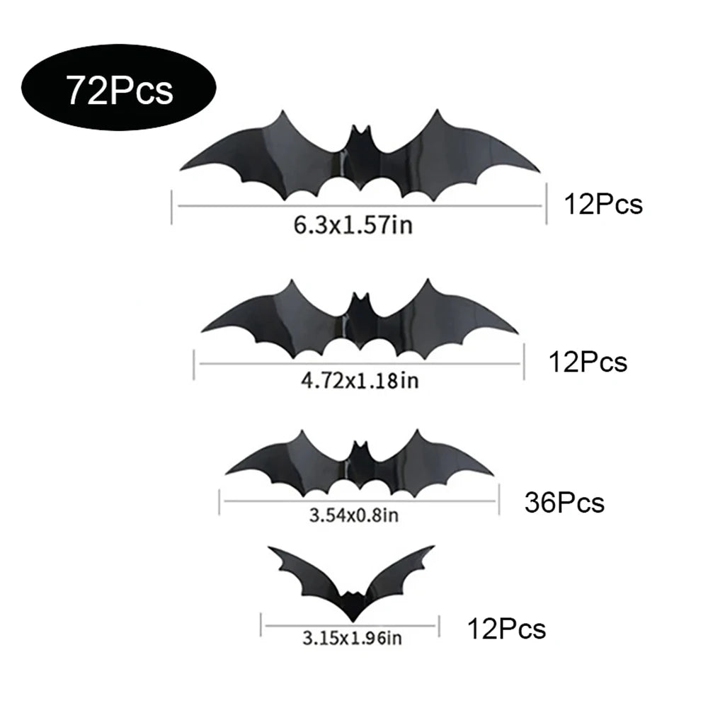 3D Bat Decoration for Home Wall on Halloween 2025