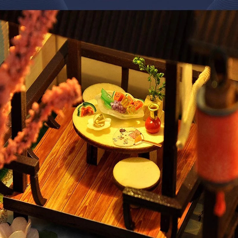 Ultra-Realistic Mini Dollhouse Toy Kit for Fun with Lights