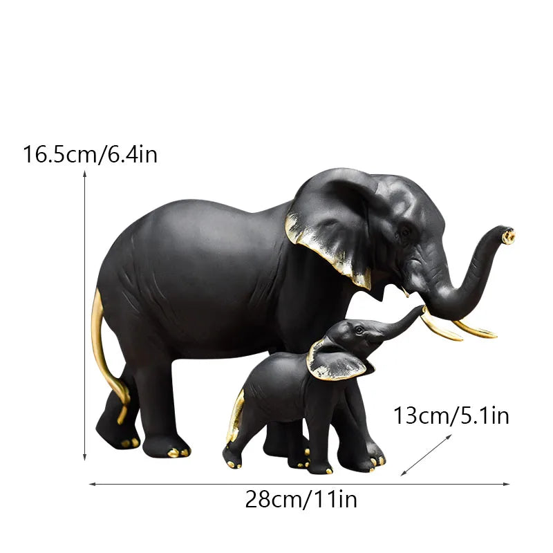 Lucky Elephant Statues for Office Decoration