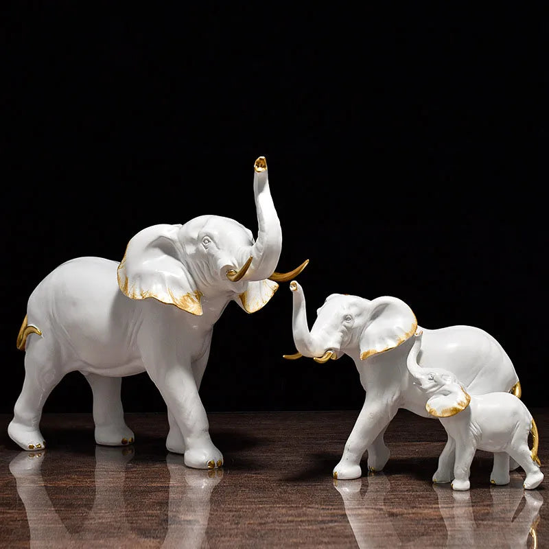 Lucky Elephant Statues for Office Decoration