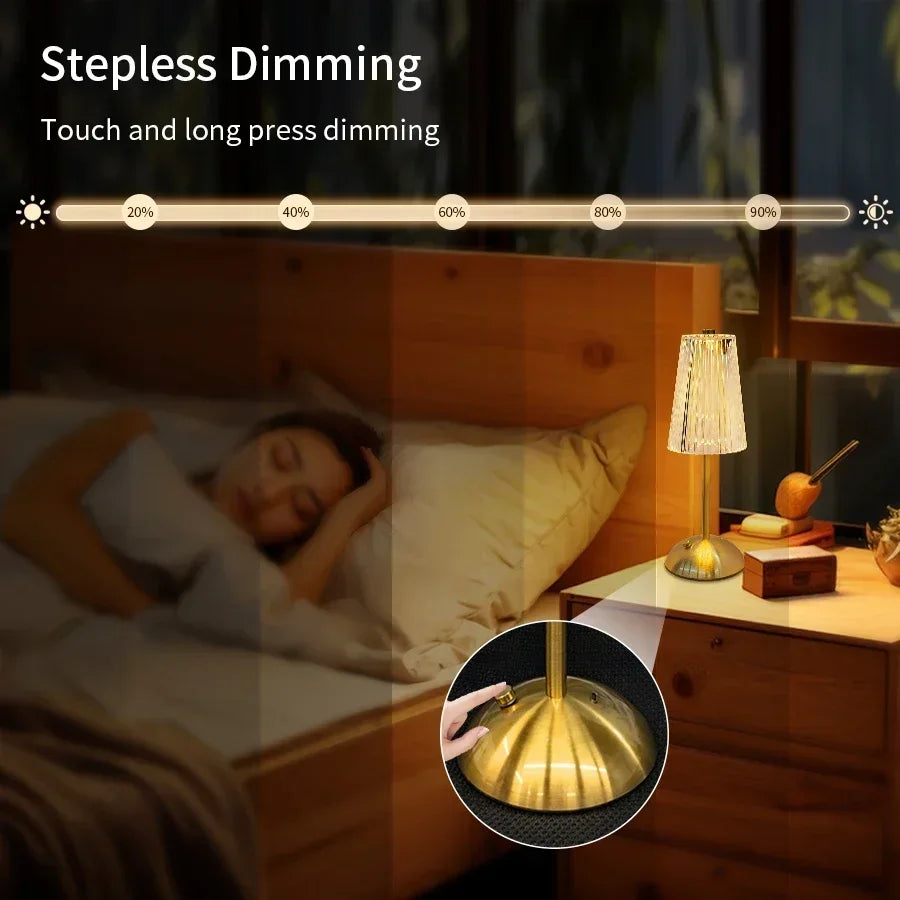 Rechargeable Luxury Night Light for Bedroom and Office