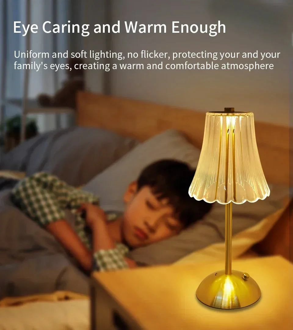 Rechargeable Luxury Night Light for Bedroom and Office