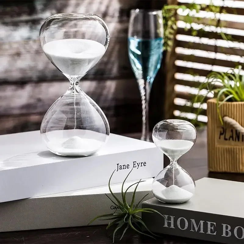 Classic 3D Multi-Color Glass Hourglass