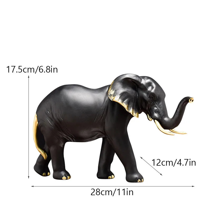 Lucky Elephant Statues for Office Decoration