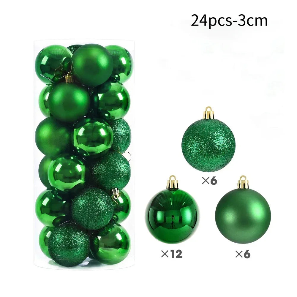 Bundle Sparkling Christmas Tree Balls 2025