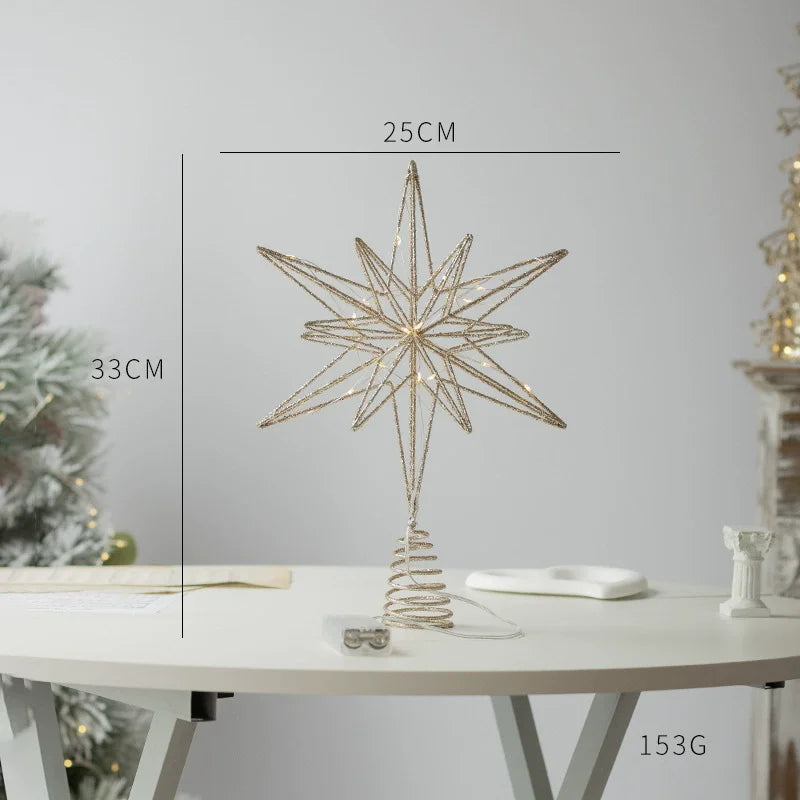 LED Christmas star for New Year's Eve 2025