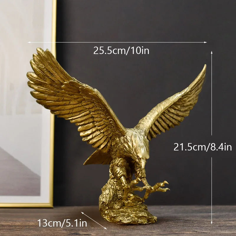 Luxury Golden Eagle Statue for Decoration