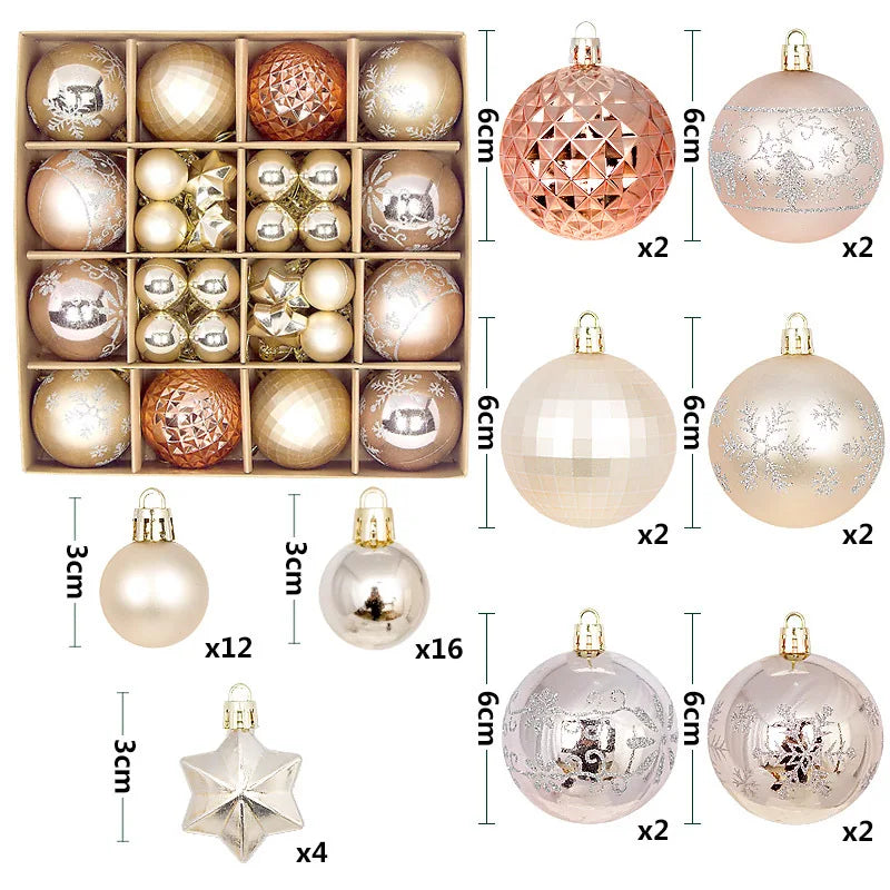 Luxury Christmas Tree Decorating Balls 2025