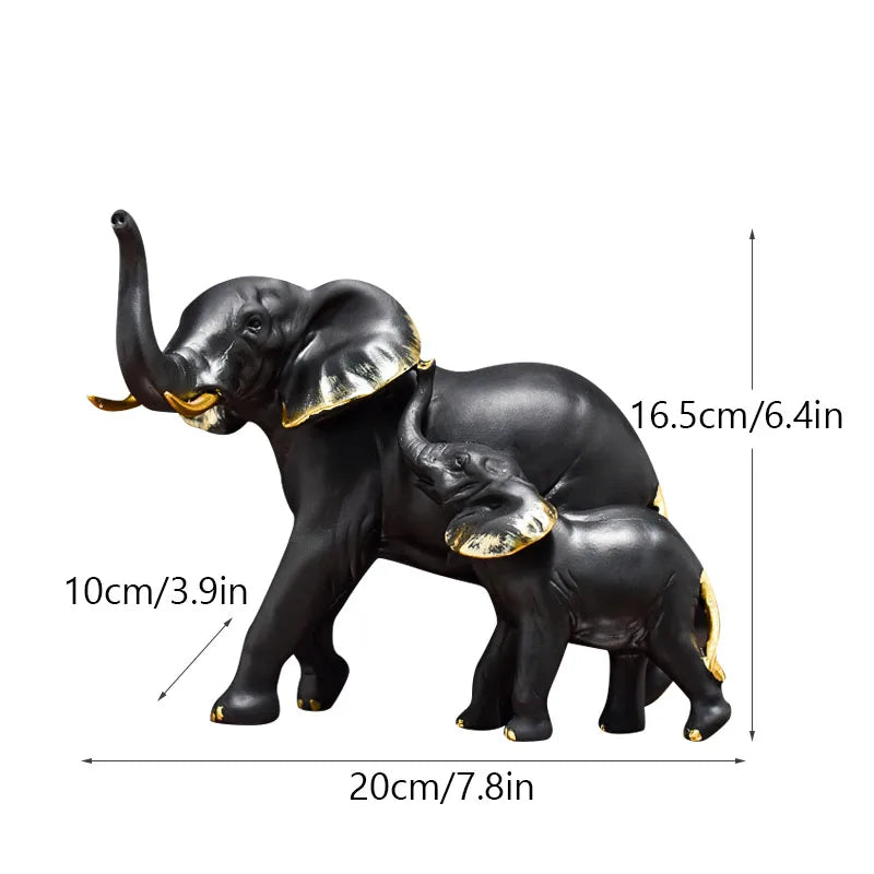 Lucky Elephant Statues for Office Decoration