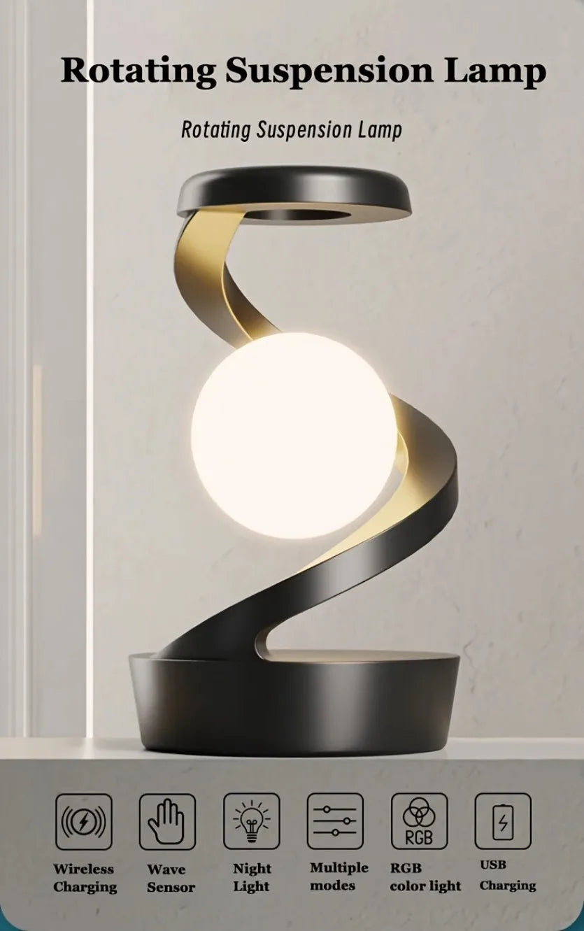 360º Floating Lamp with Induction Charger
