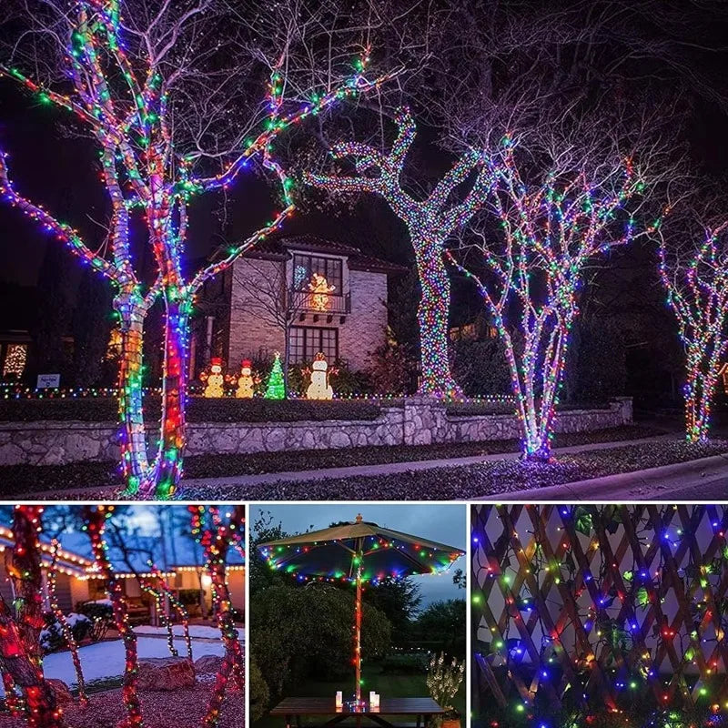 Waterproof Colorful Solar Powered LED Christmas Lights 2025.