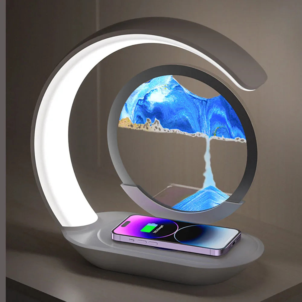 3D Lamp with Quicksand and Induction Charging