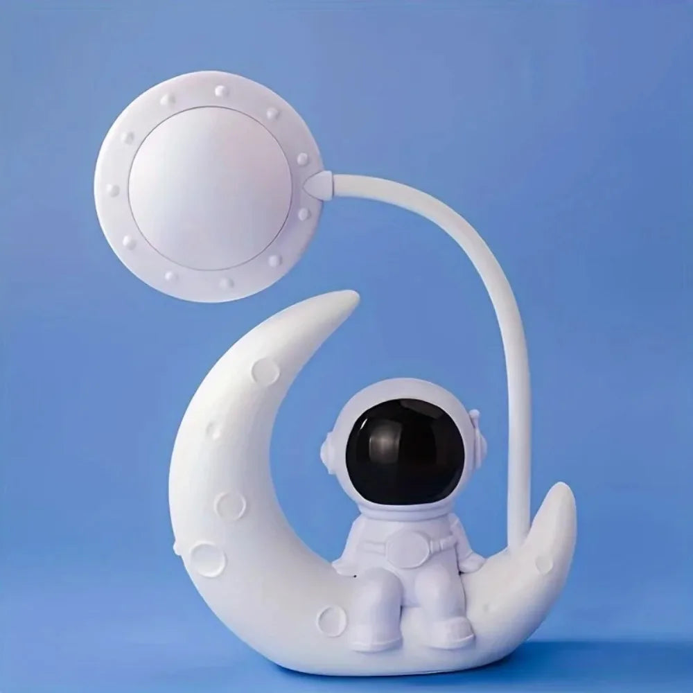 Creative LED Moon Astronaut Lamp for Bedroom