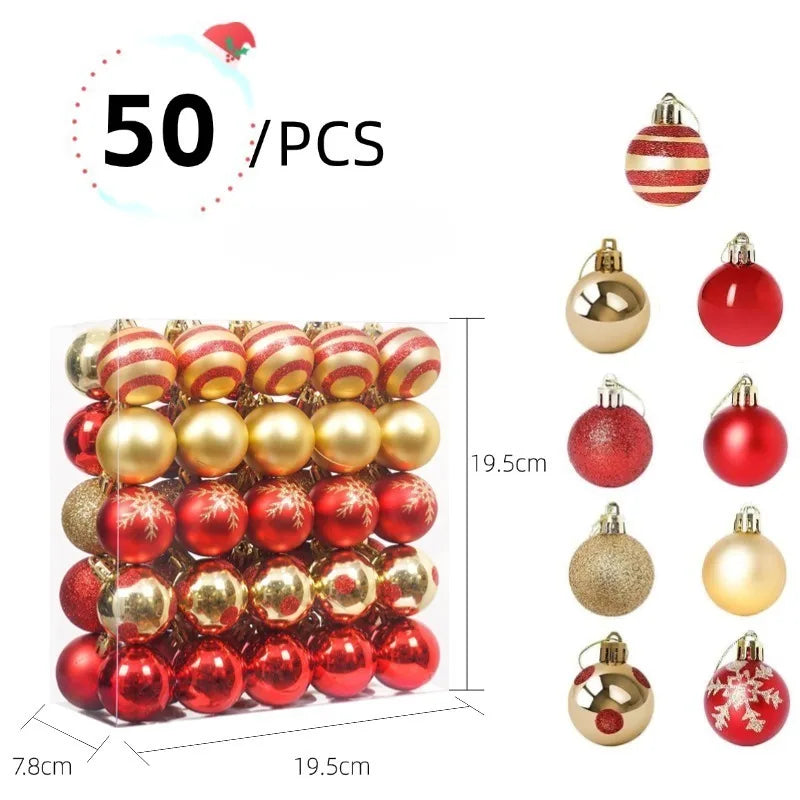 Bundle Sparkling Christmas Tree Balls 2025