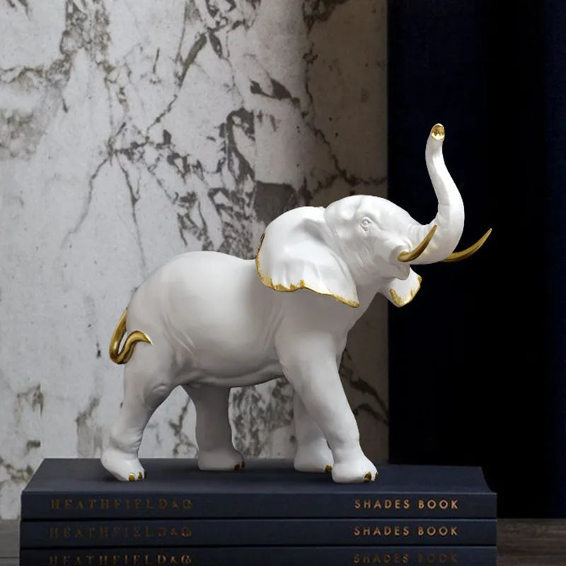 Lucky Elephant Statues for Office Decoration
