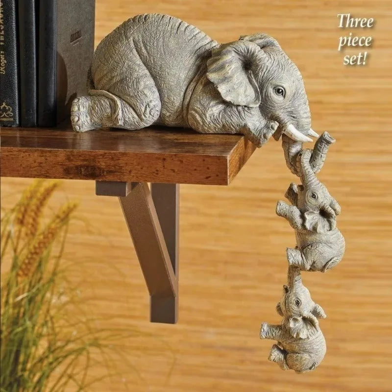 🎁 Set of 3 Mini Hanging Elephants for Office Decoration (100% off)