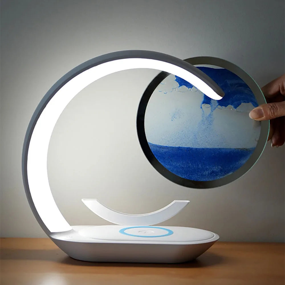 3D Lamp with Quicksand and Induction Charging