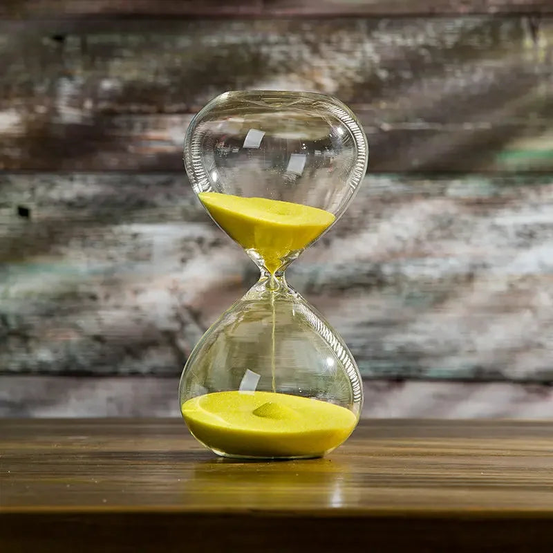 Classic 3D Multi-Color Glass Hourglass