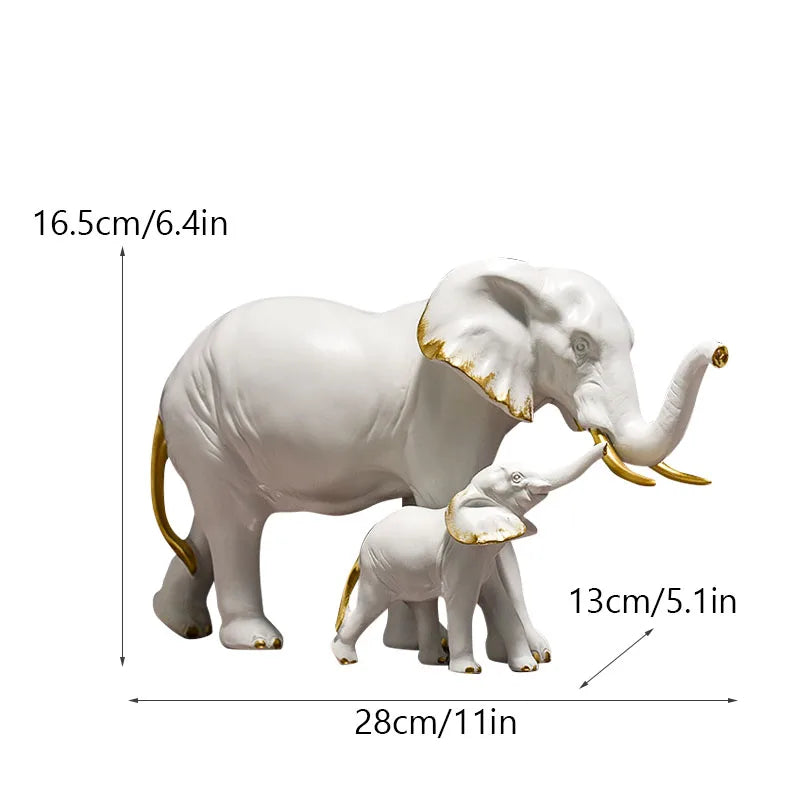 Lucky Elephant Statues for Office Decoration