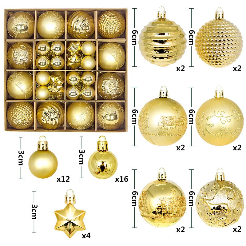 Luxury Christmas Tree Decorating Balls 2025