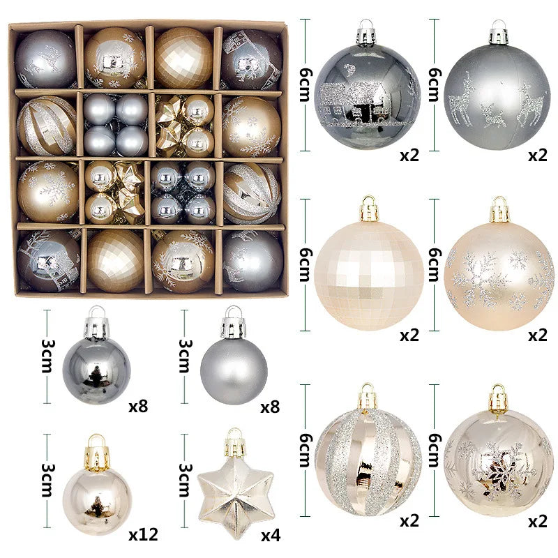 Luxury Christmas Tree Decorating Balls 2025